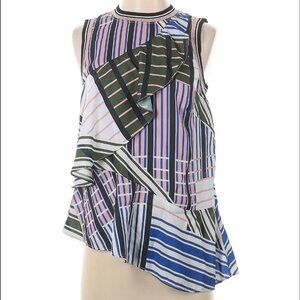Parker XS Sleeveless Tiered Blouse